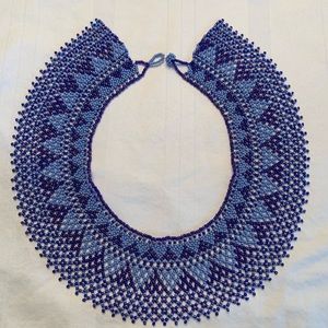 Beaded collar necklace